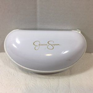 Jessica Simpson White Sunglasses Eyeglasses Hard Case